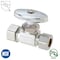 Thrifco Plumbing 5/8 Inch Comp x 1/2 Inch Slip Joint Multi Turn Brass Straight Stop 4405479 - alternate 1